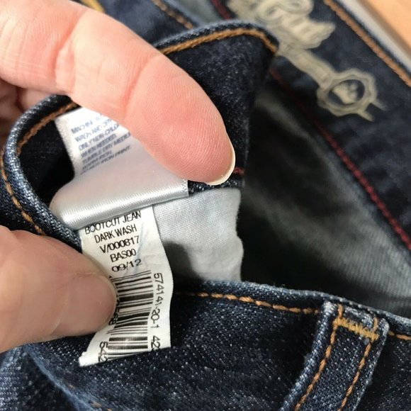 Old Navy Men's Jeans Dark Blue Bootcut 100 Cotton - Picture 3 of 8